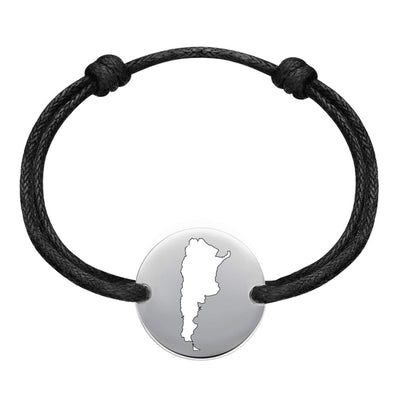 DENIZEN bracelet of Argentina map silver