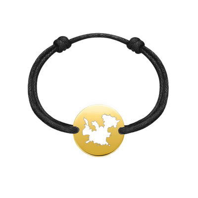 DENIZEN bracelet of Cabrera map gold