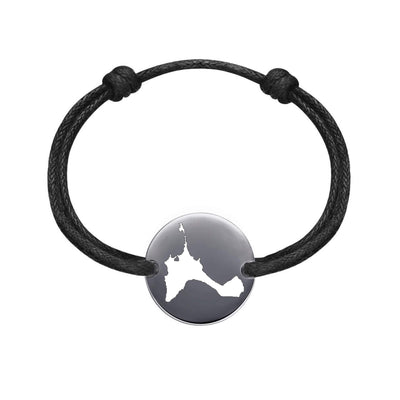 DENIZEN bracelet of Formentera map black rhodium