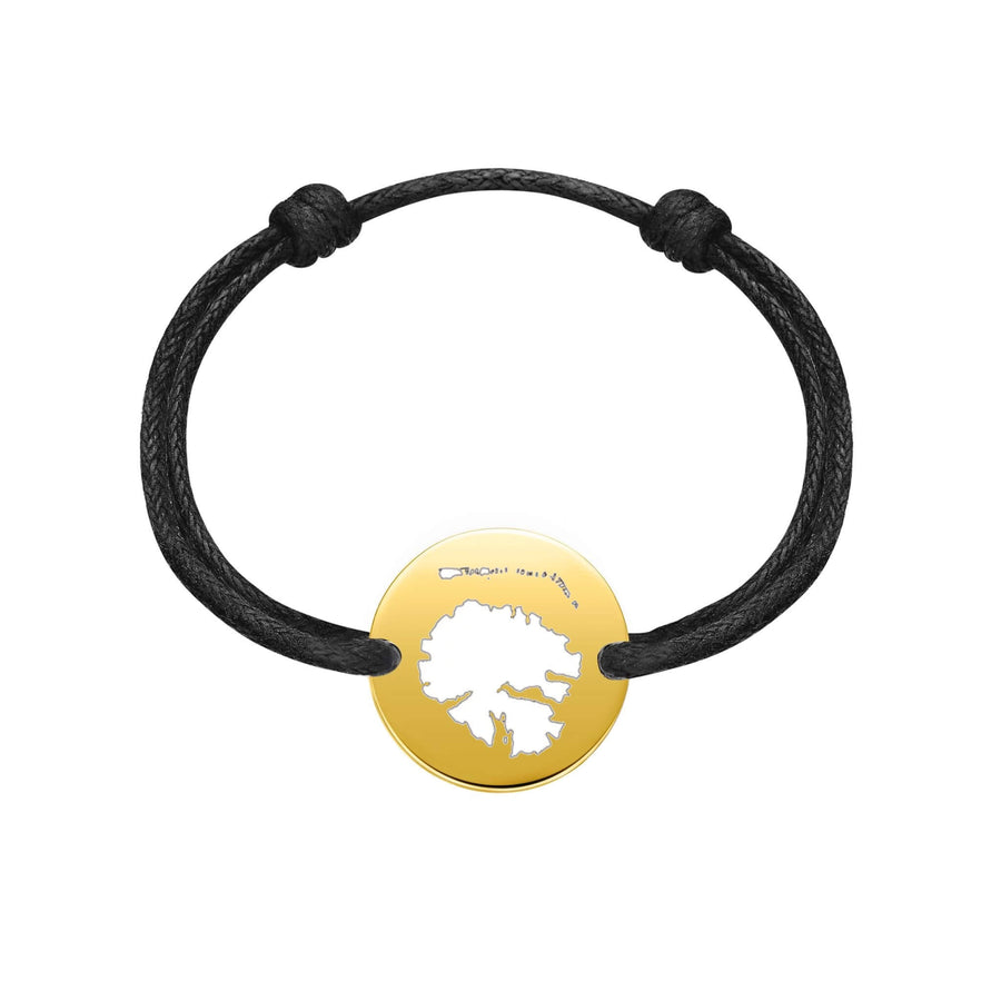 DENIZEN bracelet of Taha'a map gold CZ