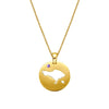 DENIZEN necklace of Bali map gold