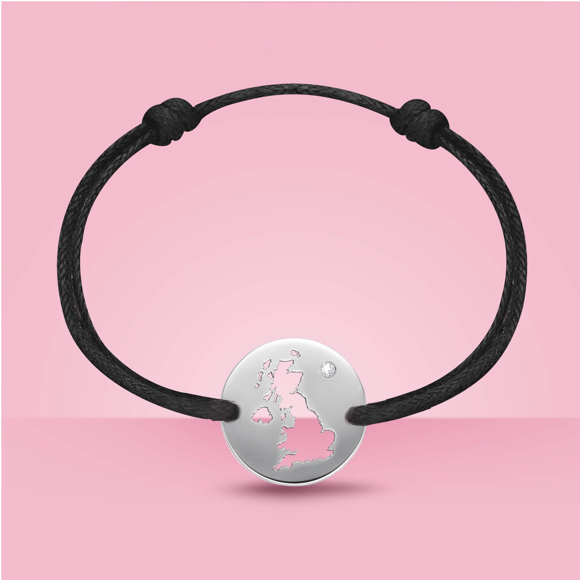 DENIZEN bracelet of the UK silver cz black