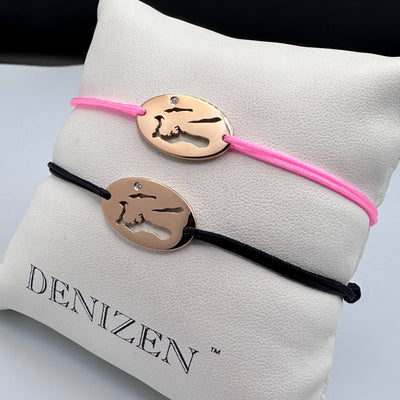 DENIZEN bracelets Cayman islands map rose gold with cz mini size