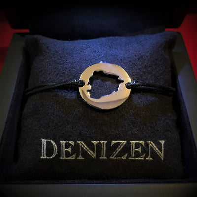 DENIZEN Andorra map silver bracelet