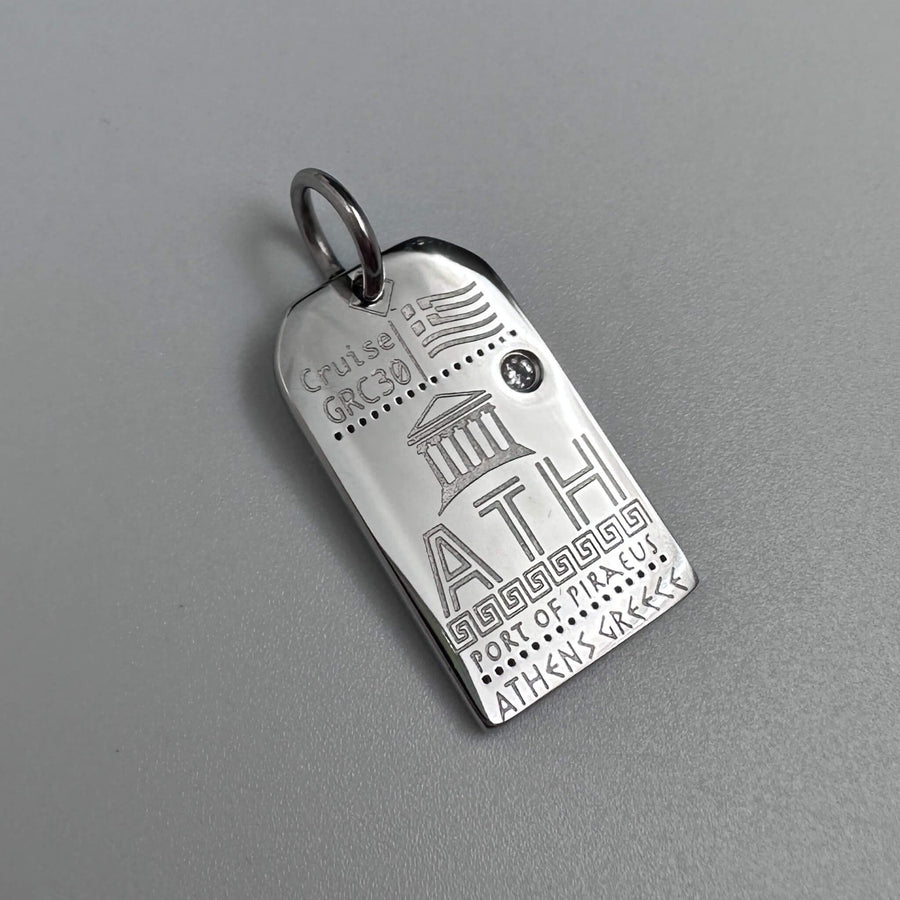DENIZEN Athens luggage tag charm pendant