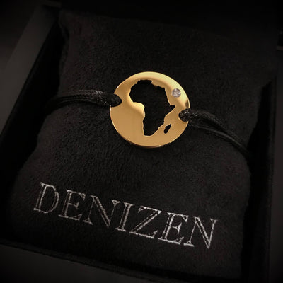 DENIZEN bracelet of Africa gold black