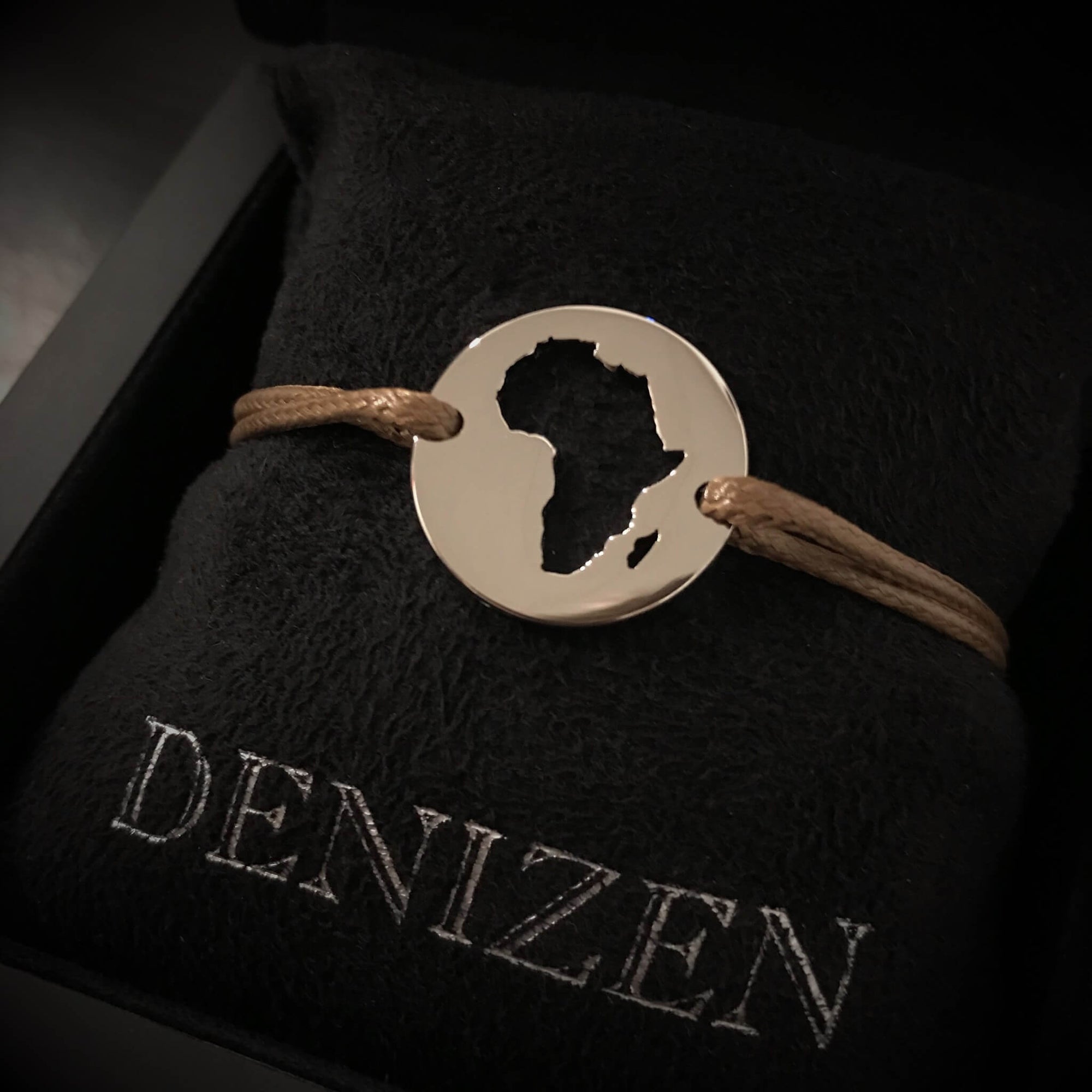 DENIZEN bracelet of Africa silver brown