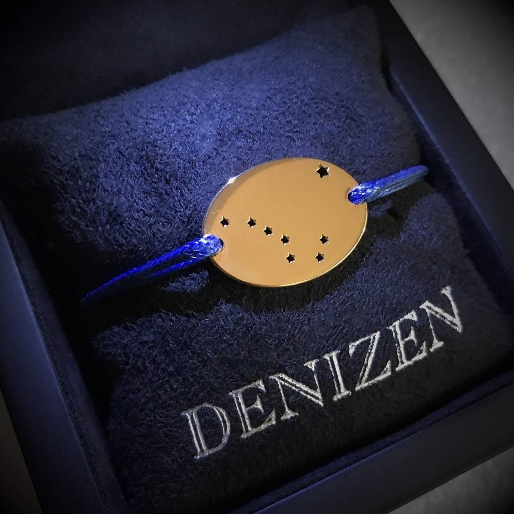DENIZEN bracelet of Alaska flag gold