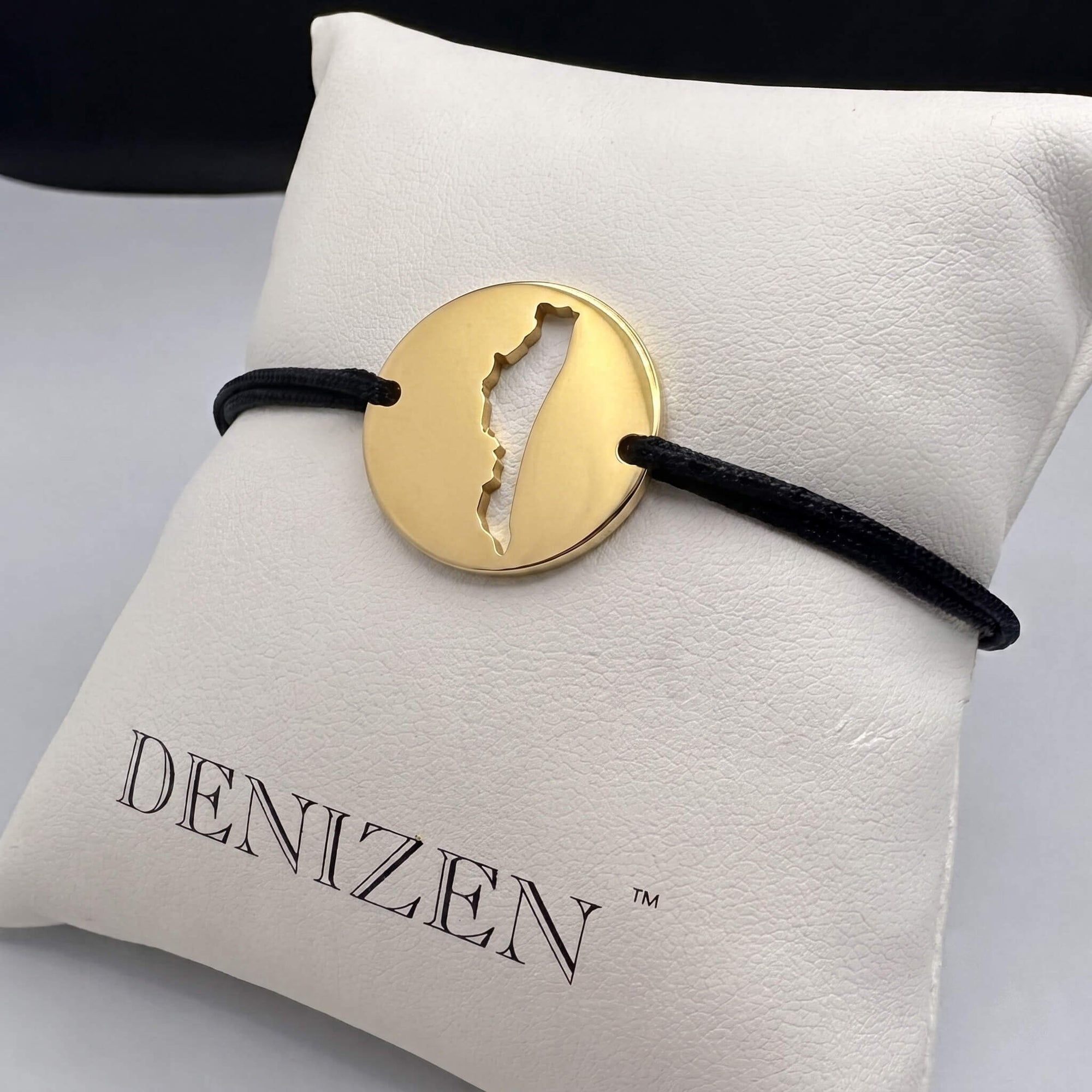 DENIZEN bracelet of Amelia Island map gold