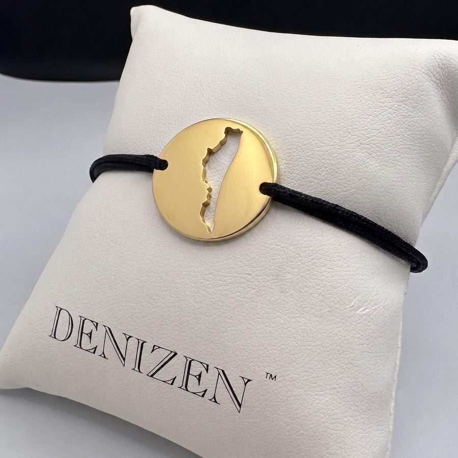DENIZEN bracelet of Amelia Island map gold