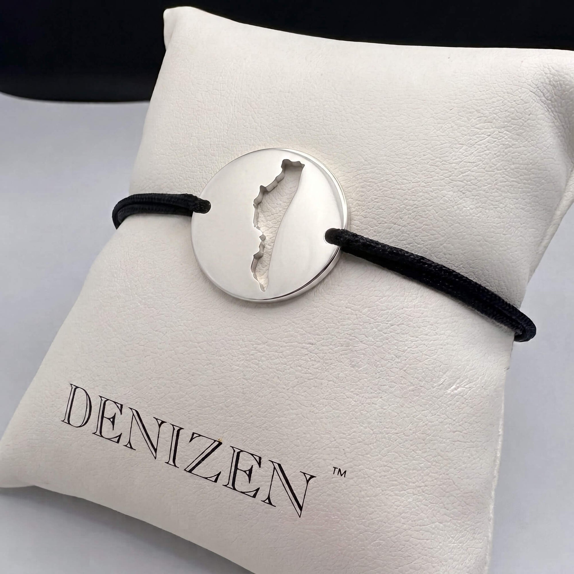 DENIZEN bracelet of Amelia Island map silver