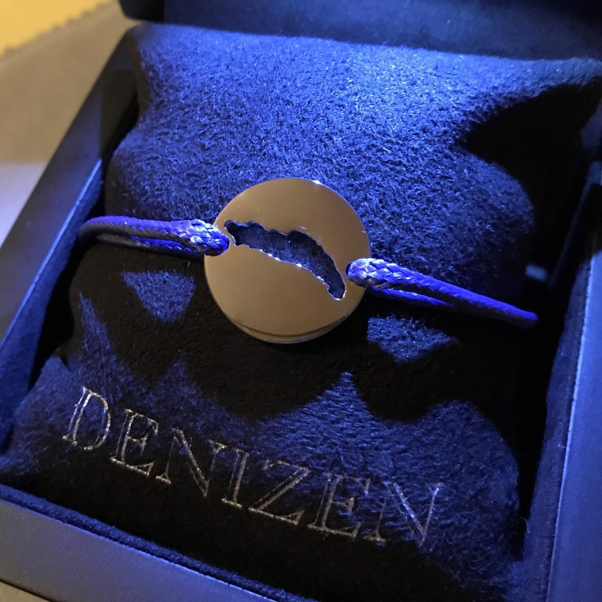 DENIZEN bracelet of Anegada silver navy