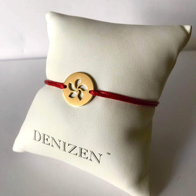 DENIZEN bracelet bauhinia gold red