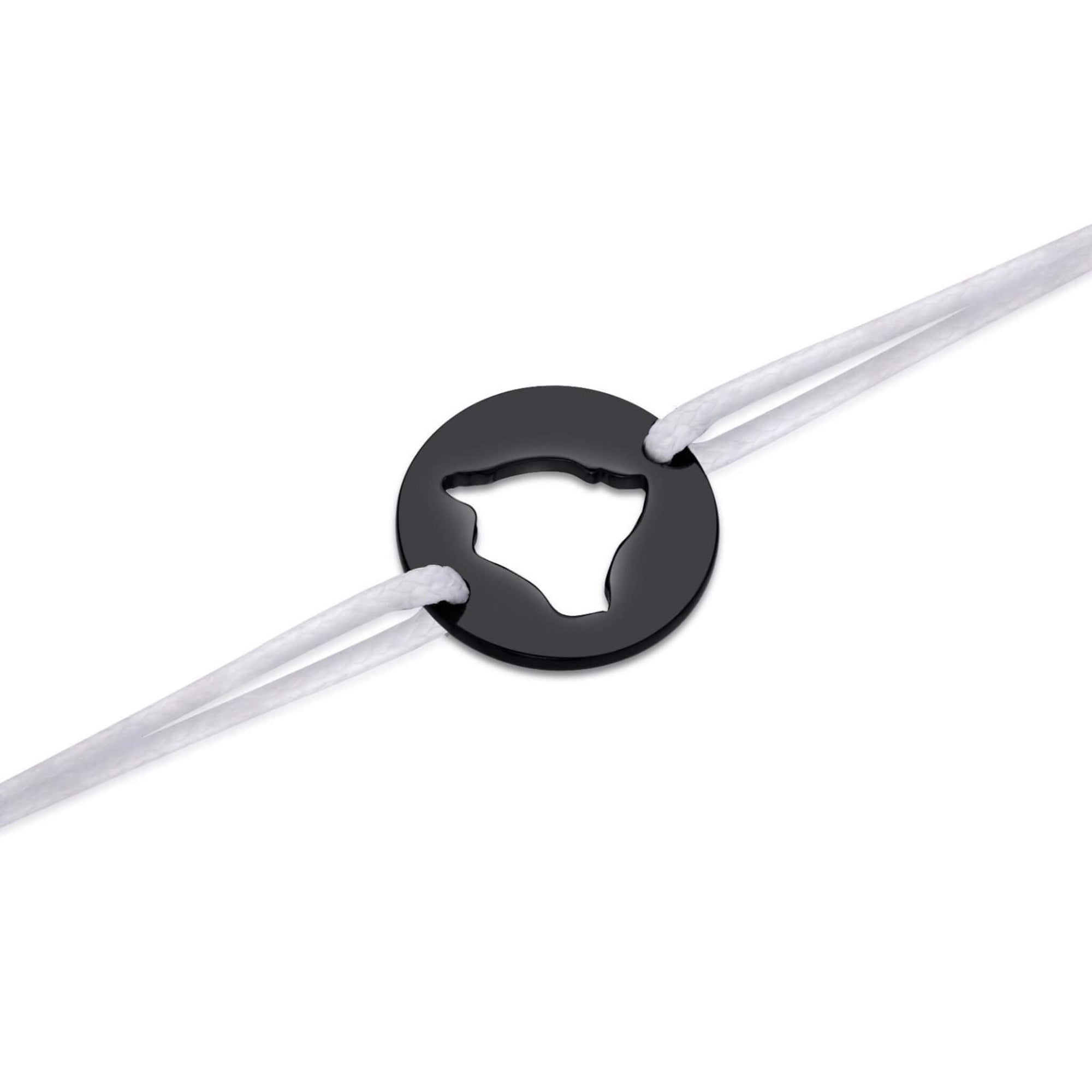 DENIZEN bracelet of Big island Hawai'i black rhodium white
