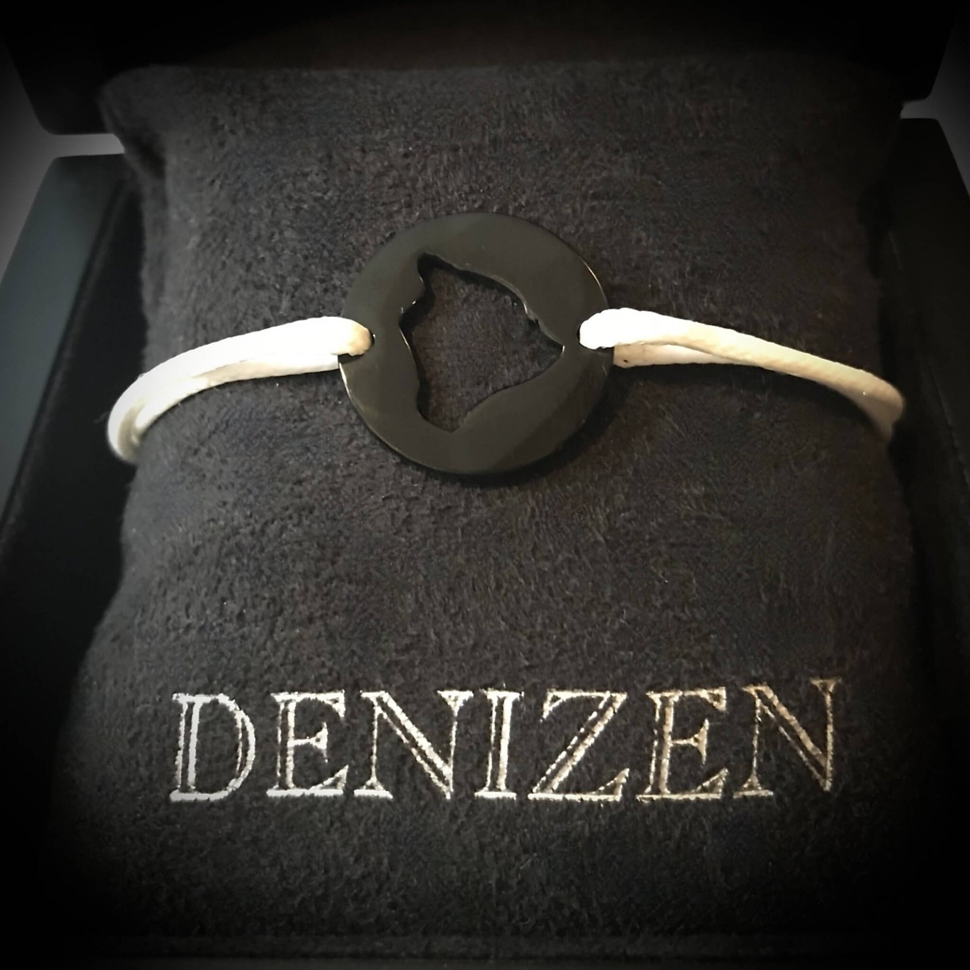 DENIZEN bracelet of Big island Hawai'i black rhodium