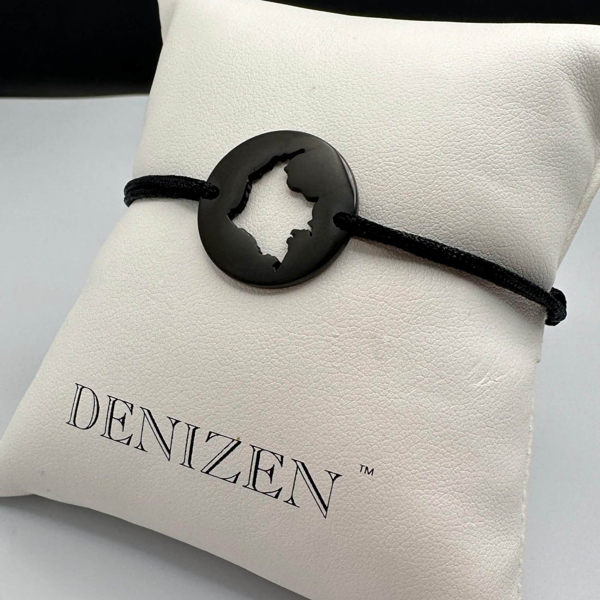 DENIZEN bracelet of Colombia map black rhodium