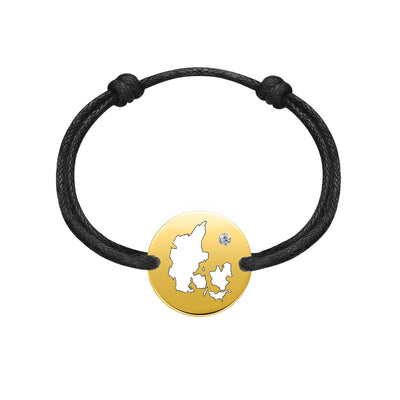 DENIZEN bracelet of Denmark map gold