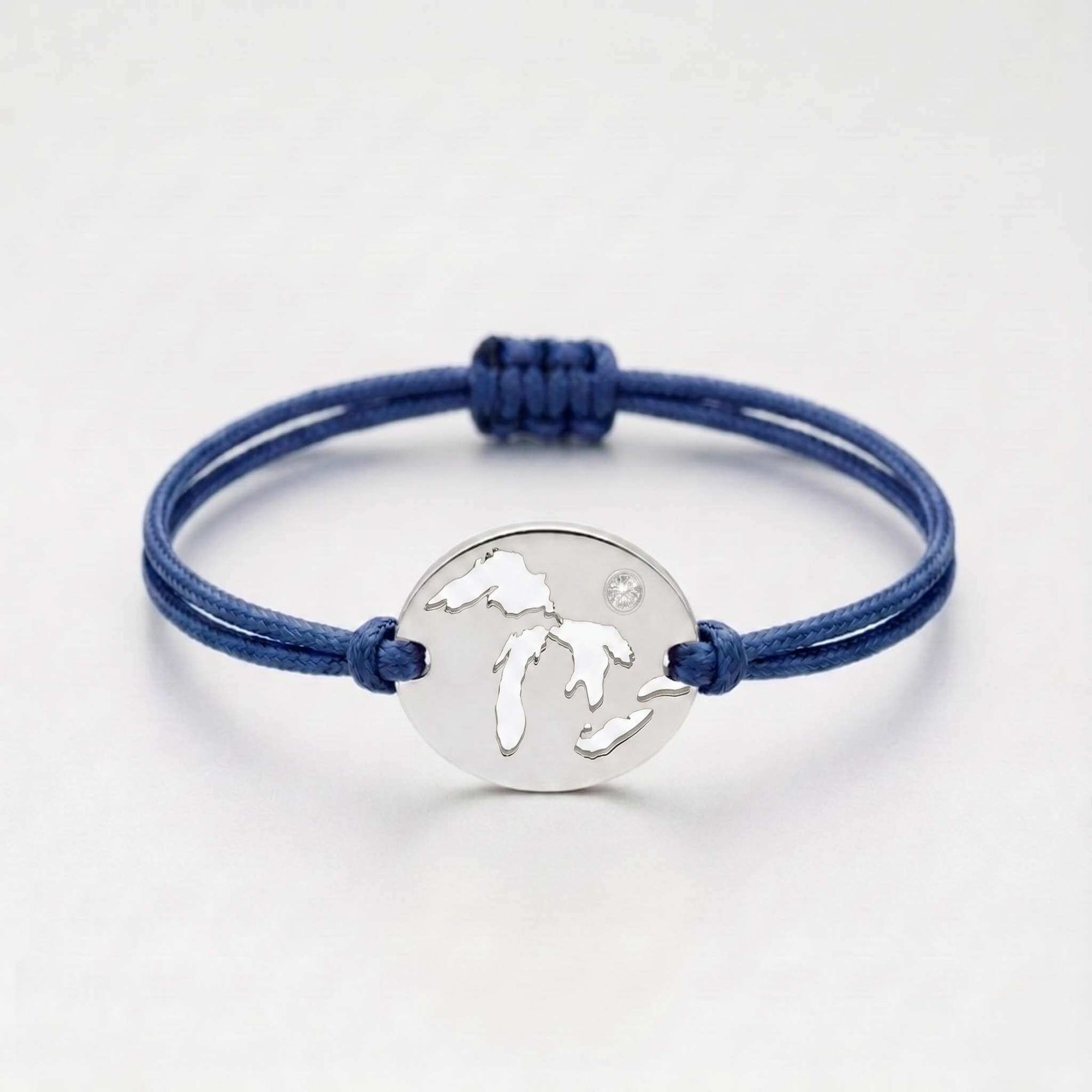 DENIZEN bracelet of the Great Lakes in silver