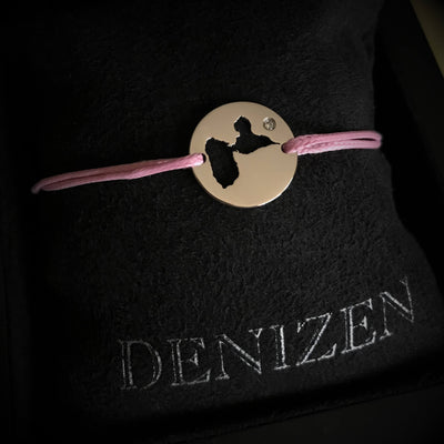 DENIZEN bracelet Guadeloupe silver pink