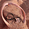 DENIZEN hibiscus bracelet rose gold black