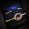 DENIZEN bracelet Hong Kong map silver yellow