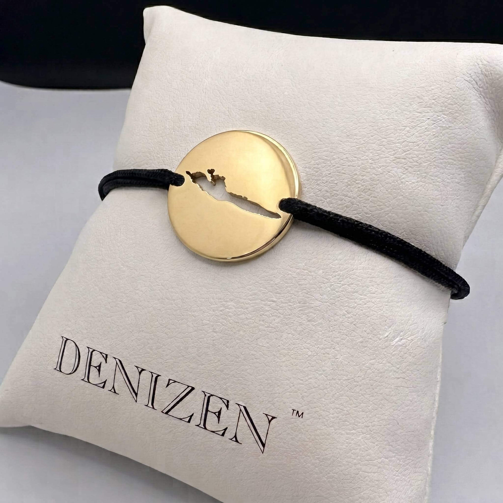 DENIZEN bracelet of Hvar map in gold