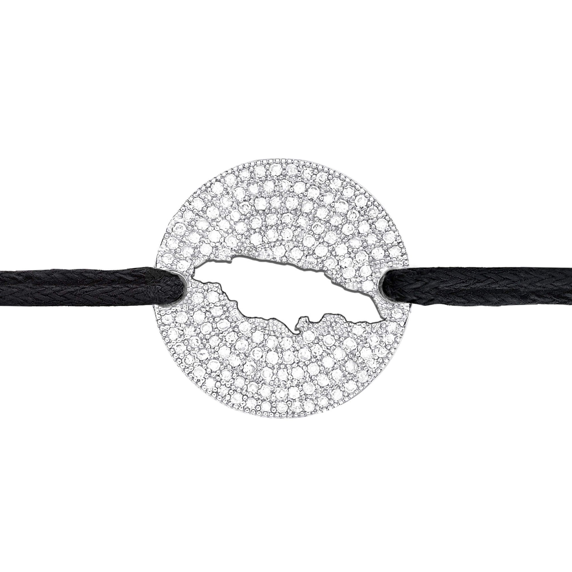DENIZEN bracelet of Jamaica CZ pave silver