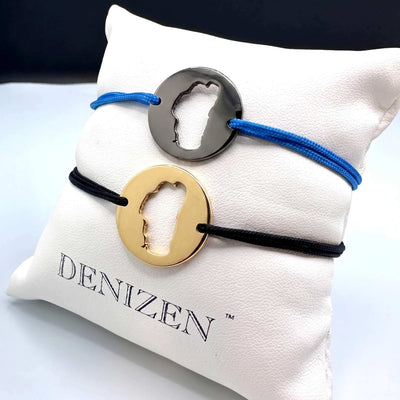 DENIZEN bracelet of Lake Tahoe in black rhodium or gold