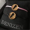 DENIZEN bracelets of Lebanon map gold cz pink