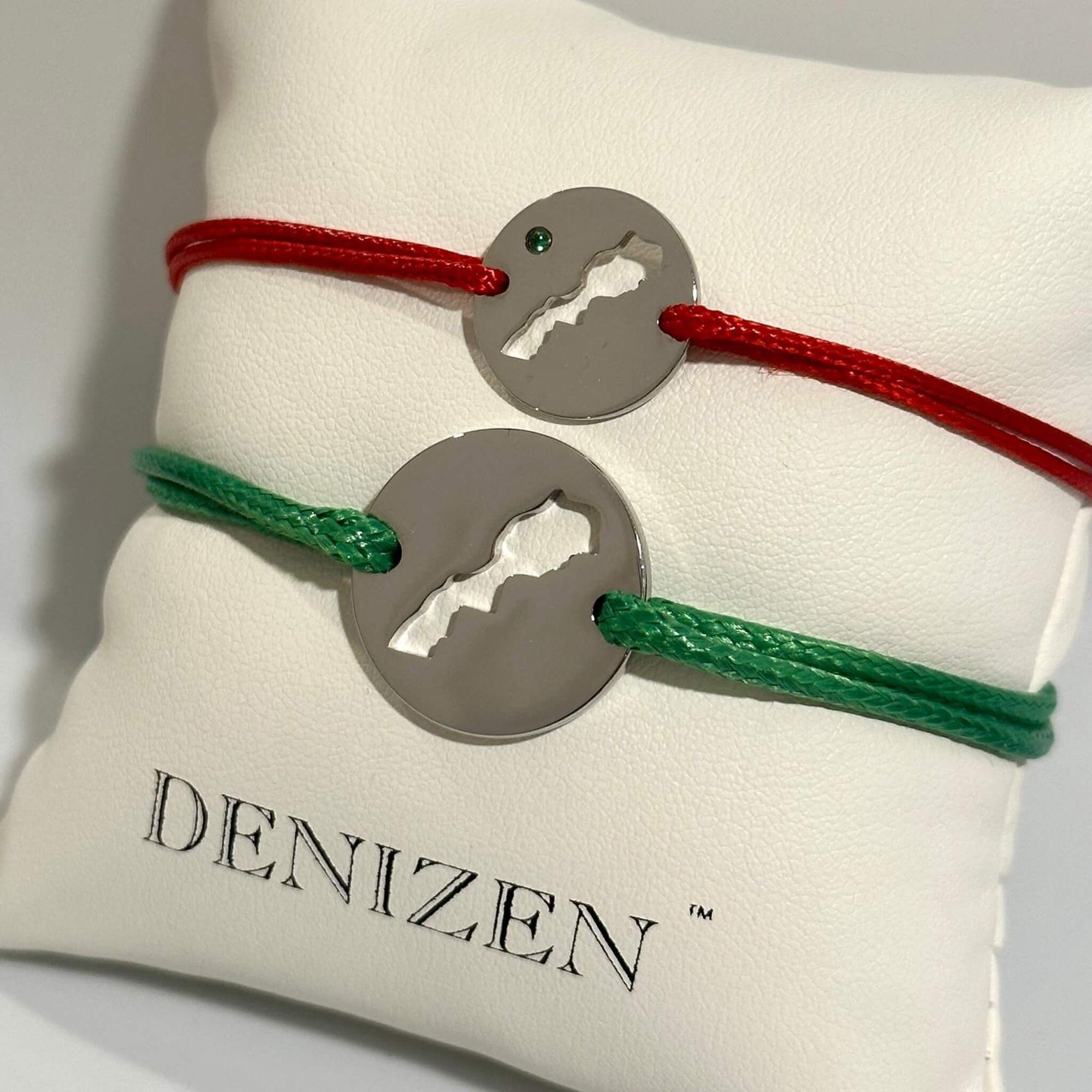 DENIZEN bracelet of Morocco map silver