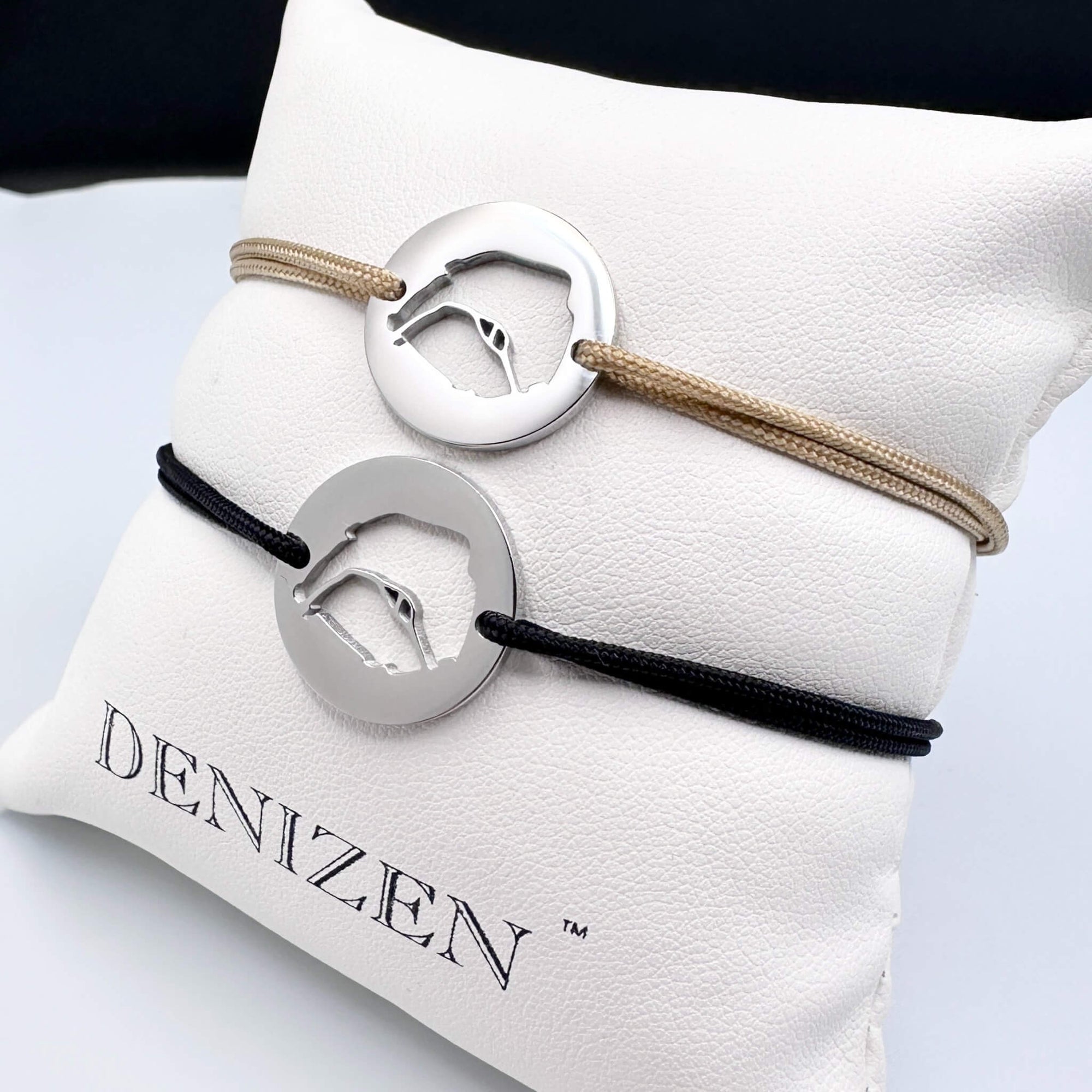 DENIZEN silver bracelet of Paris map