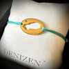 DENIZEN bracelet of Rodrigues Island map gold CZ