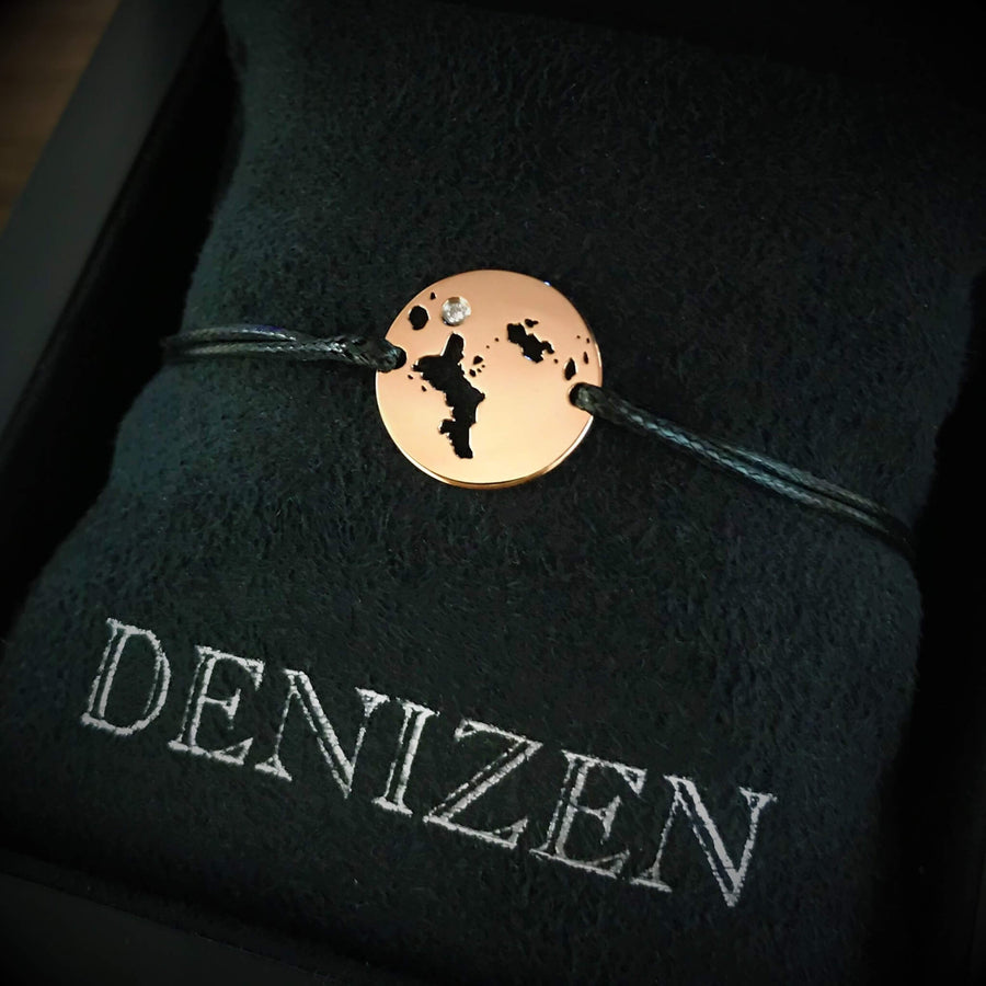 DENIZEN bracelet of Seychelles rose gold CZ