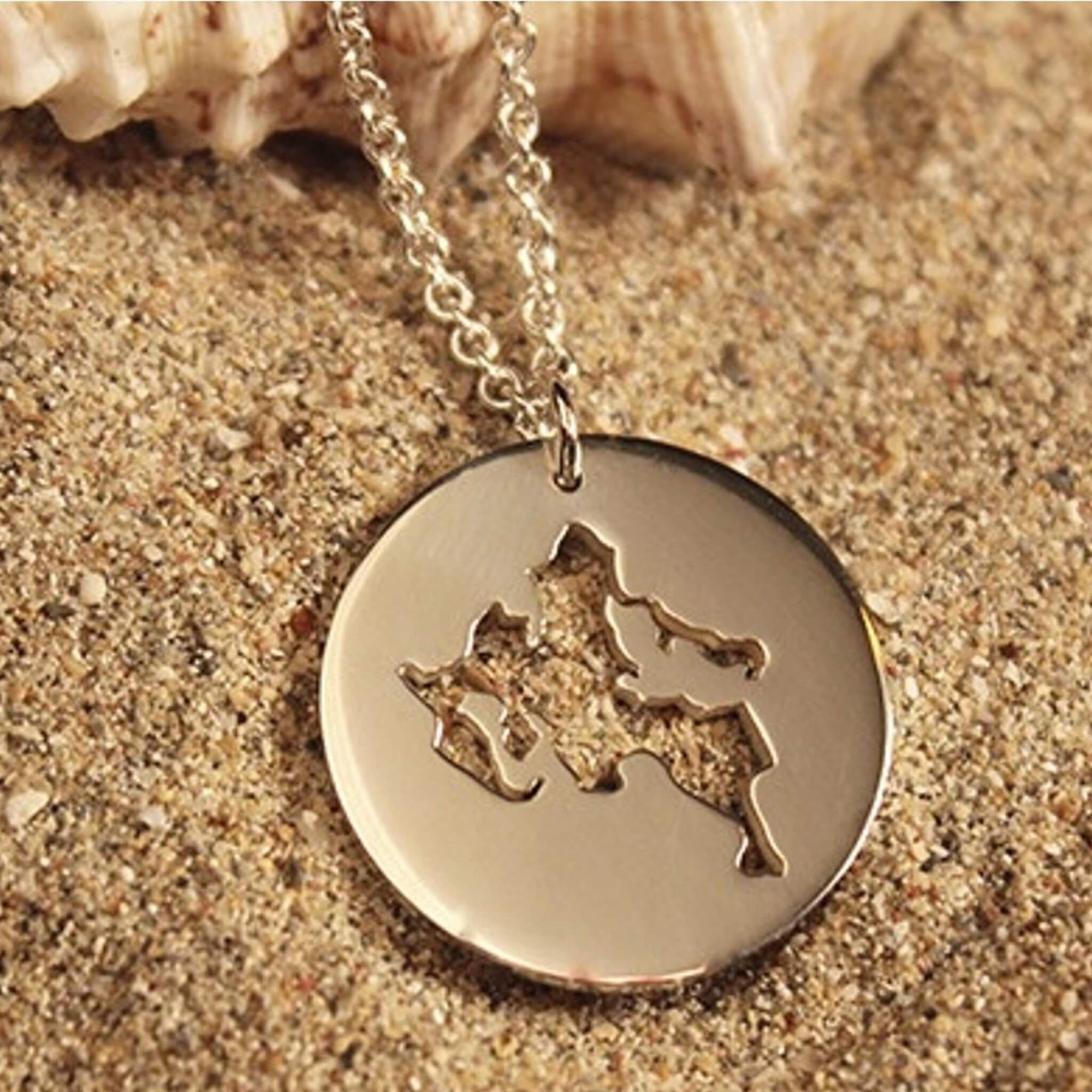 DENIZEN necklace of Shelter Island gold