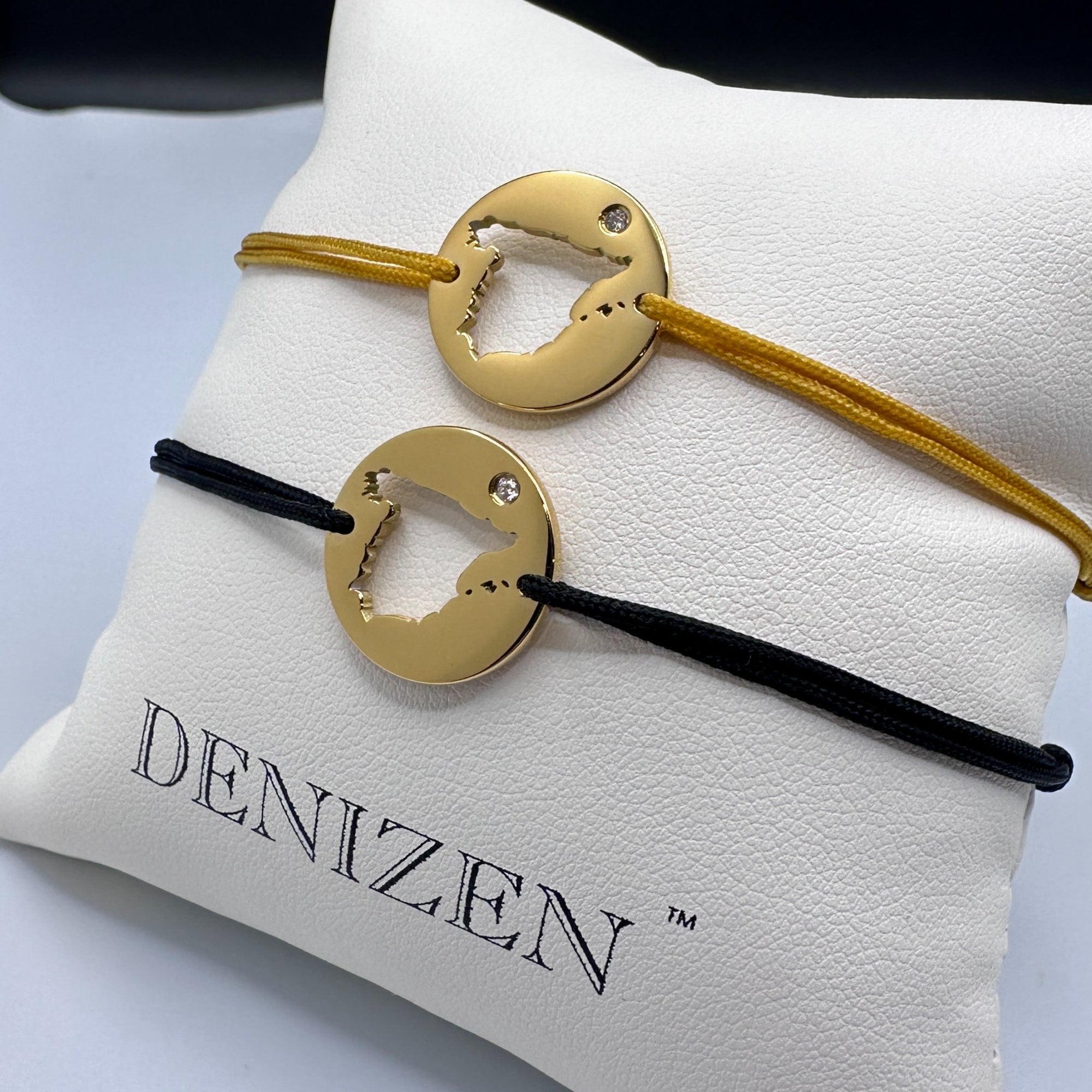 DENIZEN bracelet of Spain map gold