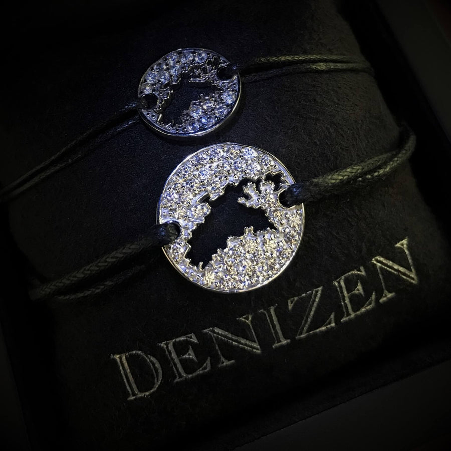 DENIZEN bracelet of St John USVI CZ pave sterling silver