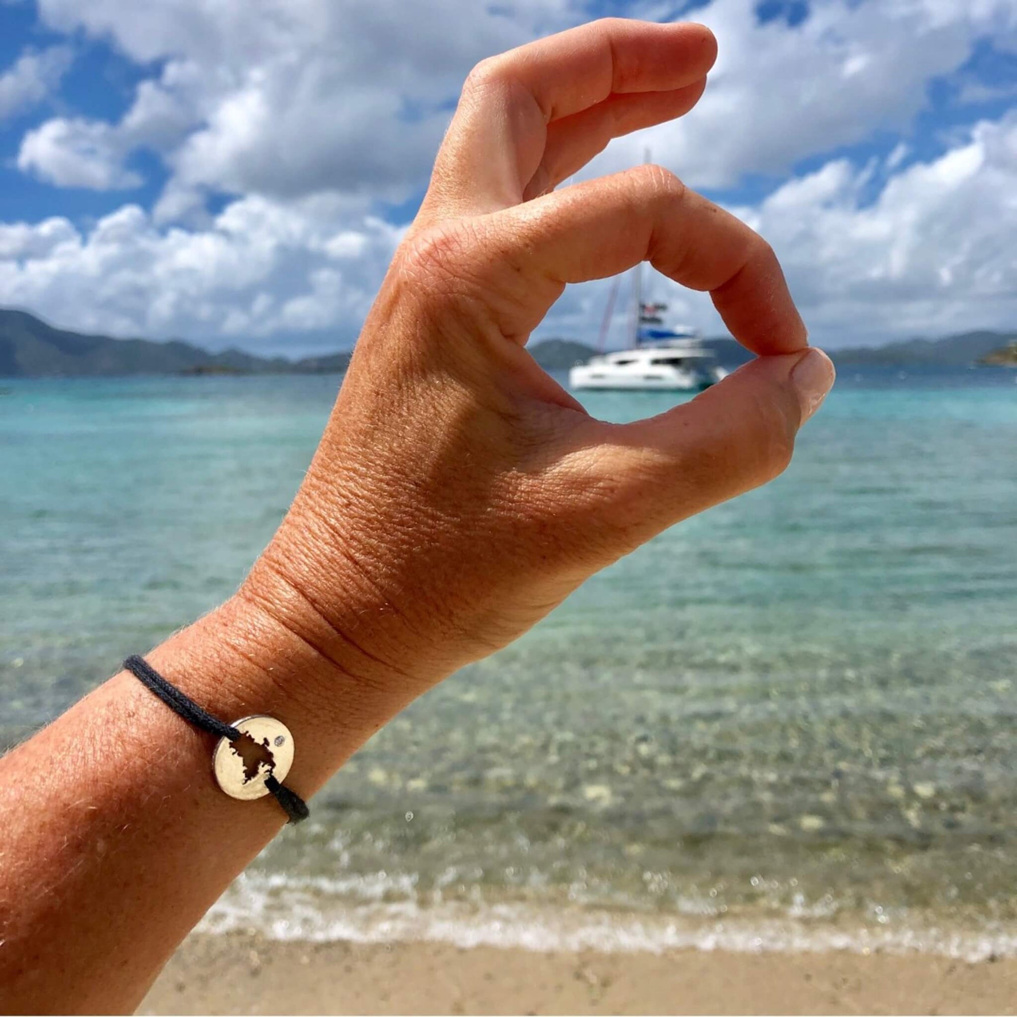 DENIZEN bracelet of St John USVI CZ sterling silver
