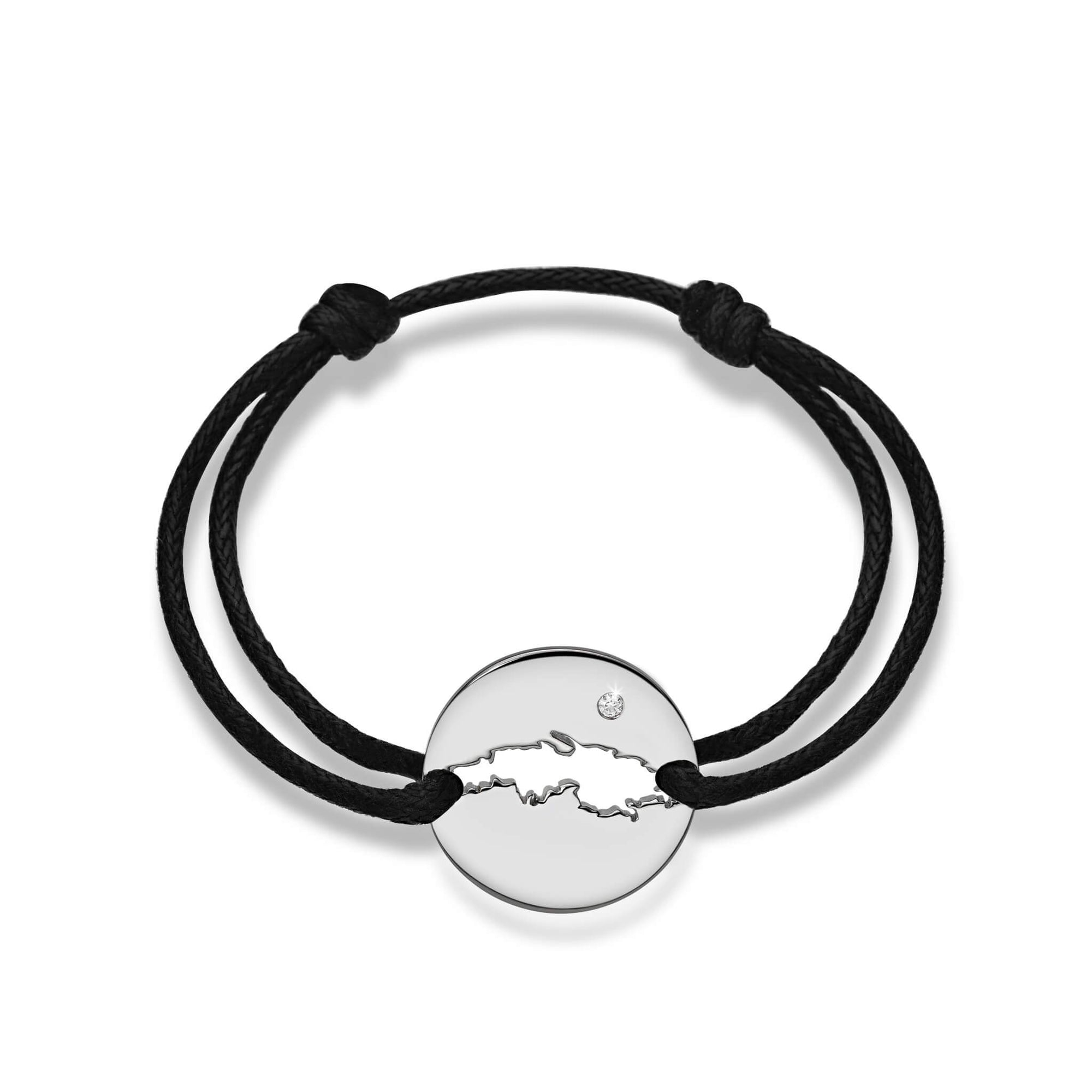 DENIZEN bracelet of St Thomas USVI silver CZ