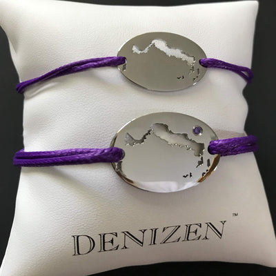 DENIZEN bracelet of Turks and Caicos purple