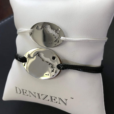 DENIZEN bracelet of Turks and Caicos white and black