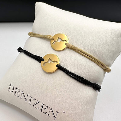 DENIZEN bracelet Virgin Gorda gold black beige