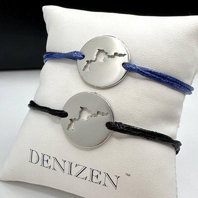 DENIZEN bracelet Virgin Gorda silver black navy