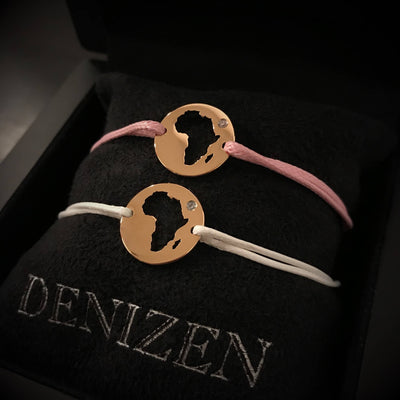 DENIZEN bracelet of Africa rose gold pink white