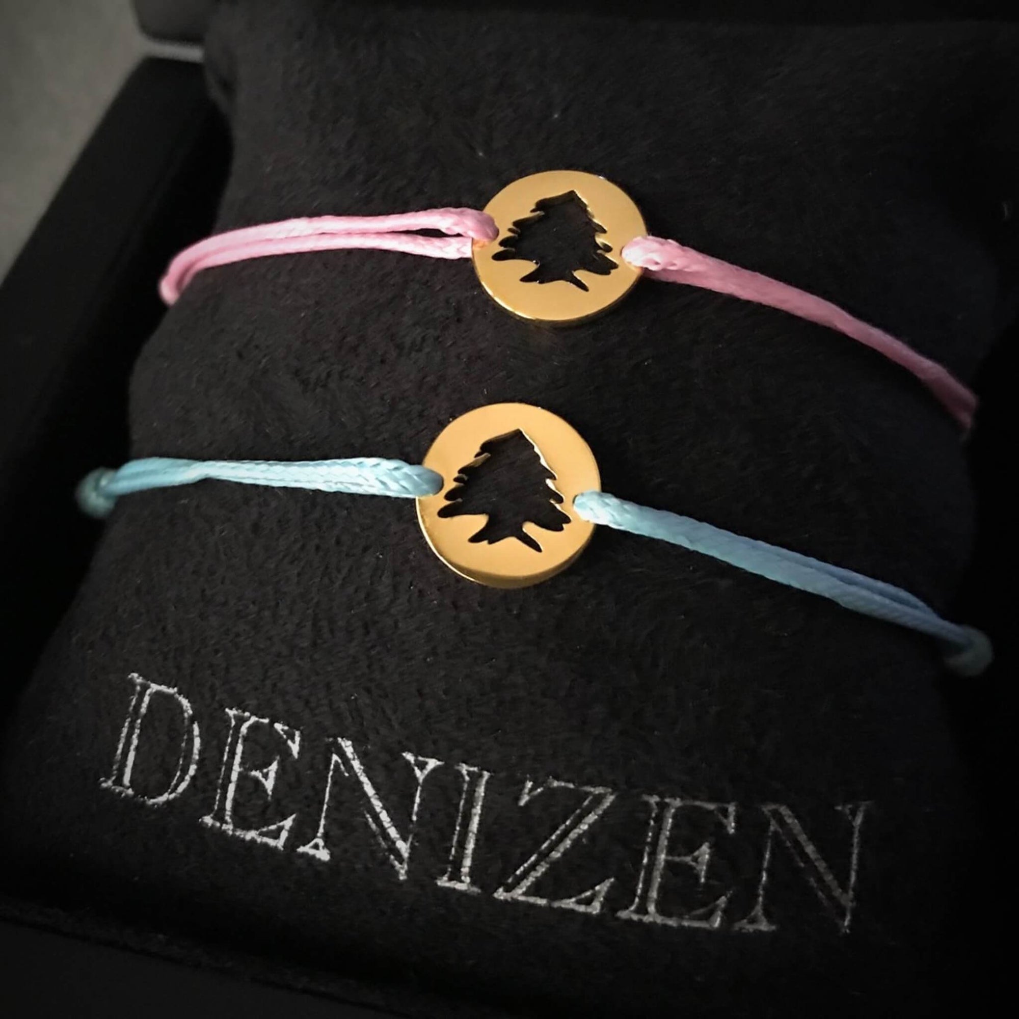 DENIZEN bracelets Lebanese cedar tree gold