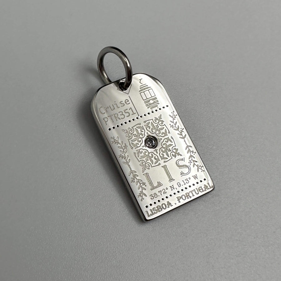 DENIZEN Lisbon luggage tag charm pendant