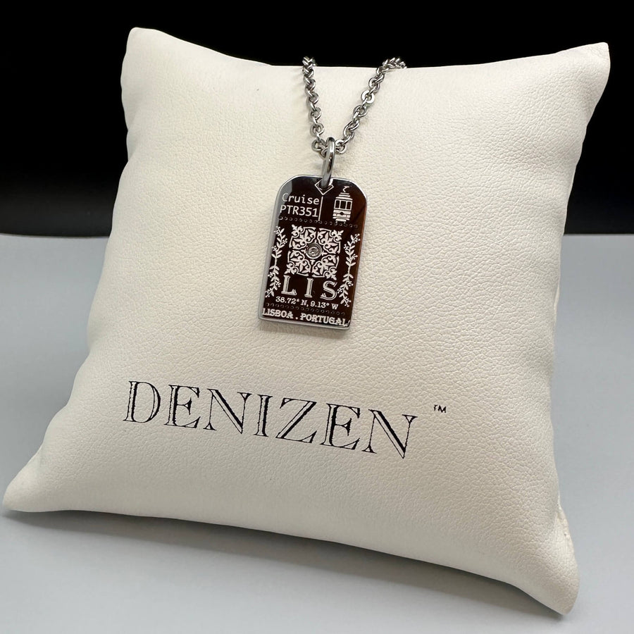 DENIZEN Lisbon luggage tag charm pendant