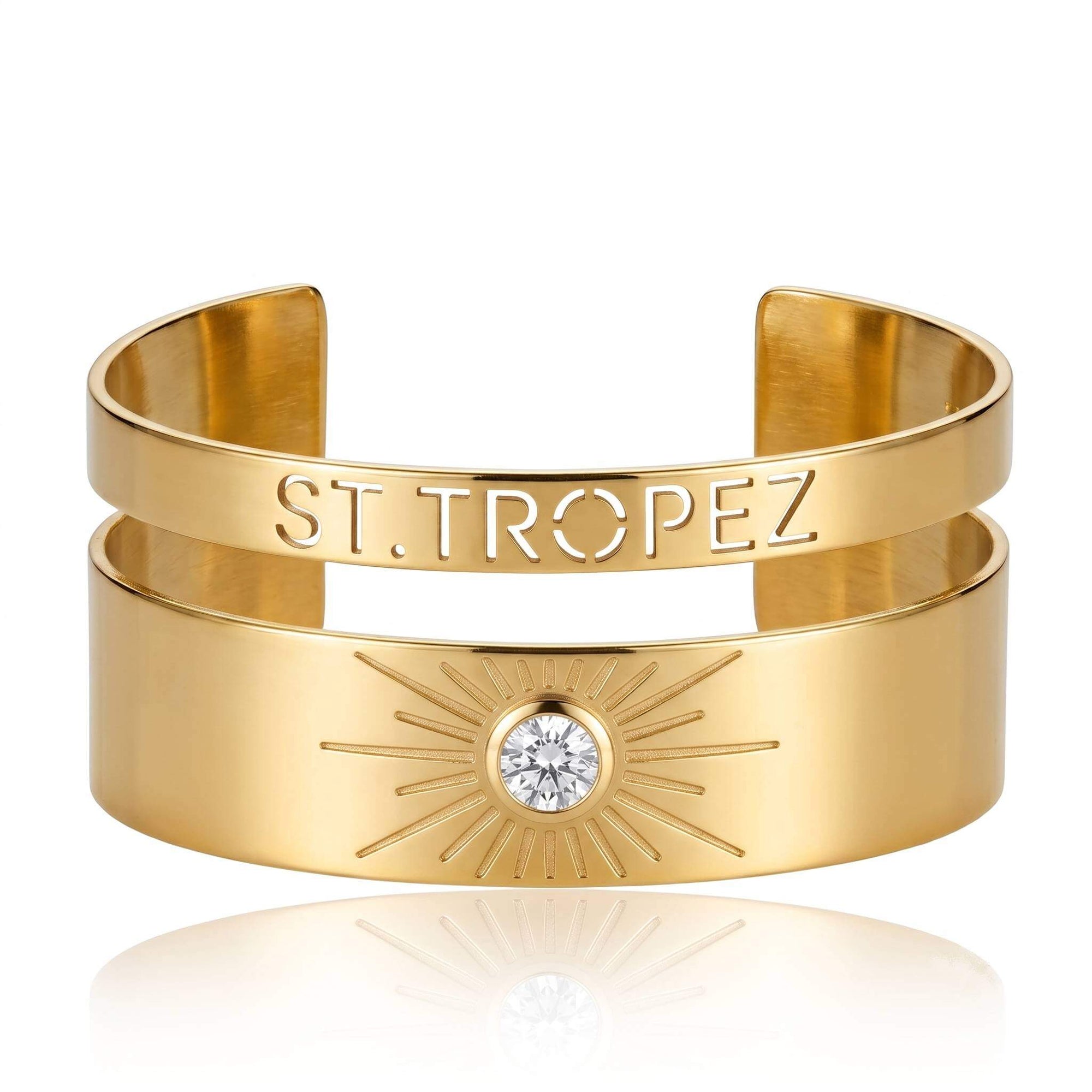 DENIZEN gold cuff Saint-Tropez sun