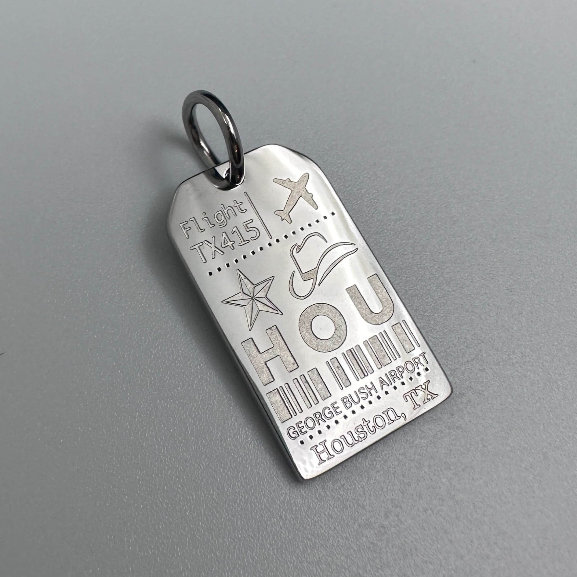 DENIZEN Houston luggage tag charm