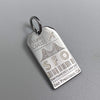 DENIZEN luggage tag charm SFO silver