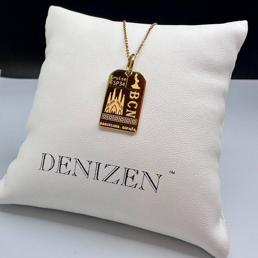 DENIZEN luggage tag pendant Barcelona